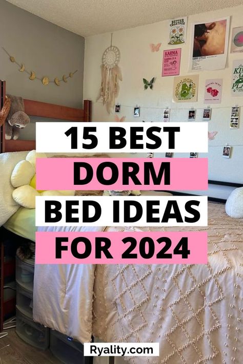 This is my favorite list of dorm bedding ideas I've seen for this year! Dorm Room Bedding Ideas, Room Bedding Ideas, Dorm Bedding Ideas, Dorm Room Bed, Trendy Dorm Room, Minimalist Dorm, Girl Dorms, Dorm Room Bedding, Cool Dorm Rooms