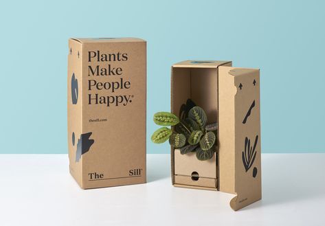 Plant Box Design, Kaktus Dan Sukulen, Packaging Template, Plant Box, Craft Packaging, Grow Kit, Box Packaging Design, Flower Packaging, Sustainable Packaging