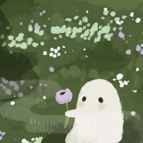 @theghostegg on Instagram: "Memories 🍀 An old favorite of mine and a best seller in my shop. This ghost has found so many loving homes! . . . . . #ghostart #ghostartwork #spookycute #spookyart #digitallandscape #digitalillustration" Apps On Your Phone, Lonely Ghost, Apple Watch Wallpaper, Mary Ann, Dreamy Art, Funny Meme, Cute Ghost, Bring Back, Wallpaper Iphone Cute