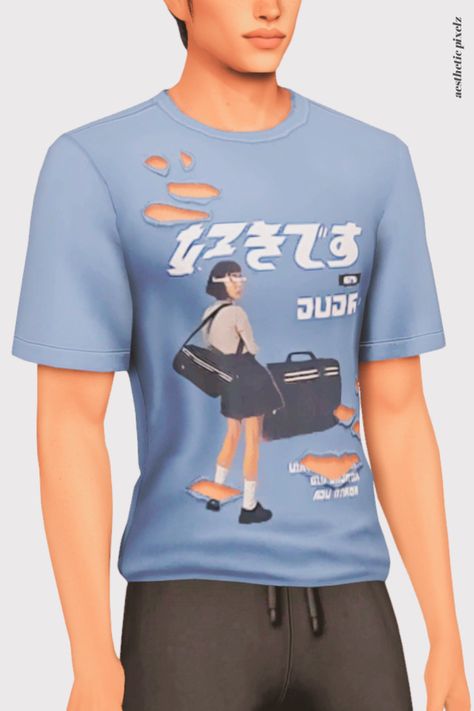 👕male cc must-haves - everyday shirts pt 2 Highschool Years Sims 4 Cc, Sims 4 Cc Clothes Shirts, Sims 4 Male, Male Sims, Sims 4 Male Clothes, Baggy Shirt, The Sims 4 Packs, Sims 4 Mm Cc, Male Clothes