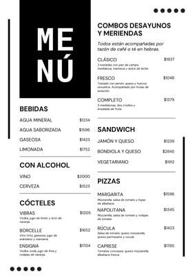 Menú para cafeteria neutro - Templates by Canva Menu Cafeteria, Design Details