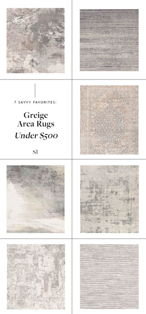 Whether you’re starting from scratch or searching for the perfect greige rug to pull everything together, I curated a list of 21 of my favorites for another edition of Savvy Favorites! I organized my picks by price, under $500, $500-$1k, and $1k-$2K. And for the sake of trying to stay consistent, I base the price of the rug on an 8 x10′ rug. Gray And Beige Living Room Rugs, Taupe And Grey Area Rug, Rugs For Living Room Neutral, Gray And Cream Rug, Greige Area Rugs, Greige Rugs Living Room, Grey And Cream Area Rugs, Rug Under Grey Couch, Greige Area Rugs In Living Room