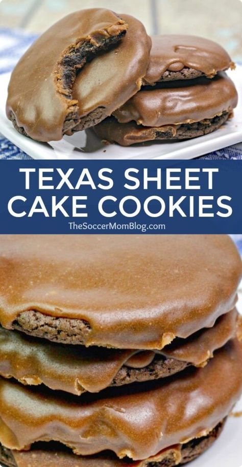 Texas Cookies, Sheet Cake Cookies, Texas Sheet Cake Cookies, Milk Chocolate Cake, Chocolate Cake Mix Cookies, Candle Flower, Texas Sheet, Chocolate Cake Cookies, Texas Sheet Cake