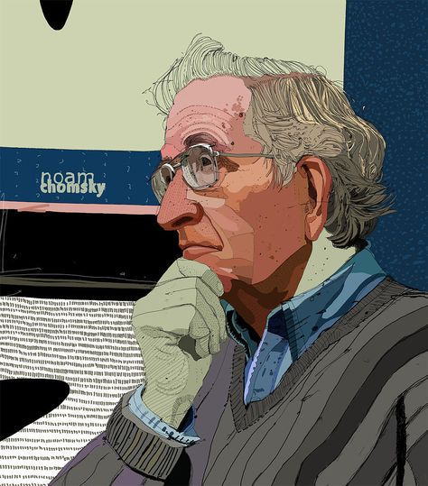 rodriguezillustrator | NOAM CHOMSKY by Tony Rodriguez Rolling Stone Magazine, Noam Chomsky, Drawing Faces, Art Portraits, Collage Illustration, Creative Illustration, Penguin Random House, Digital Art Illustration, Rolling Stone