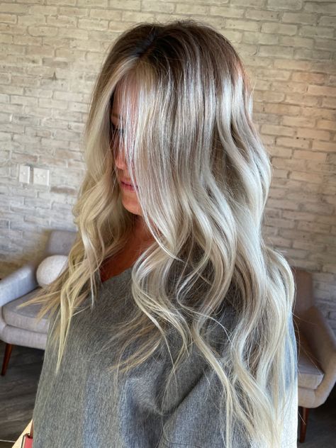 Blonde Highlights With Shadow Root, Blonde With Root Shadow, Bright Blonde Hair With Shadow Root, Blonde With Shadow Roots, Burnette Hair, Blonde Shadow Root, Bright Blonde Highlights, Rooted Blonde, Bright Blonde Hair