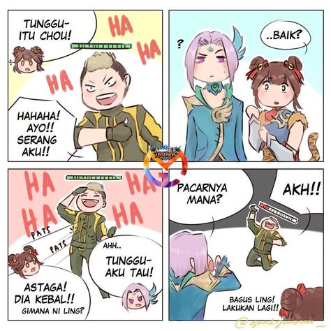 Wanwan (nicopari3123) Hayabusa Mobile Legends, Mlbb Comics, Mlbb Meme, Mlbb Memes, Mlbb Fanart, Legend Images, Mobile Legend, Cartoon Jokes, Inuyasha