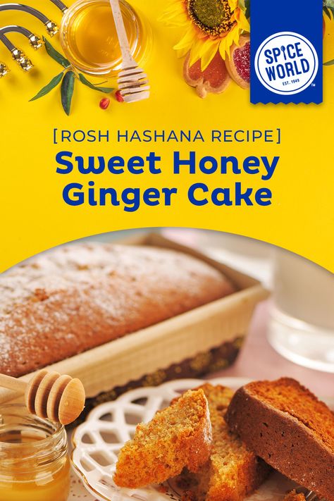 Looking for a sweet Rosh Hashanah dessert? ��🍯✨🍰  Our Honey Ginger Cake is baked with a warm, tangy zing and makes for the perfect blend of tradition and flavor! 

Find the full recipe and more here: https://bit.ly/4djYh1n Rosh Hashanah Desserts, Ginger Cake Recipe, Rosh Hashana Recipes, Spice World, Rosh Hashanah Recipes, Honey Ginger, Ginger Cake, Rosh Hashana, Recipe Community