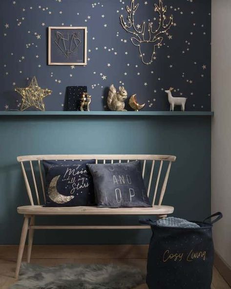 Pizarras Ideas, Dark Blue Walls, White Nursery, Wallpaper Tumblr, 아파트 인테리어, Baby Bedroom, Kids Room Design, Kids' Room, Boy Room