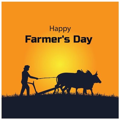 Vector happy farmer's day kisan diwas 23... | Premium Vector #Freepik #vector #kisan-diwas #kisan #indian-farmer #plow Farmer Logo, Farmer's Day, Farmers Day, Grass Vector, 23 December, Vector Photo, Premium Vector, Farmer, Graphic Resources