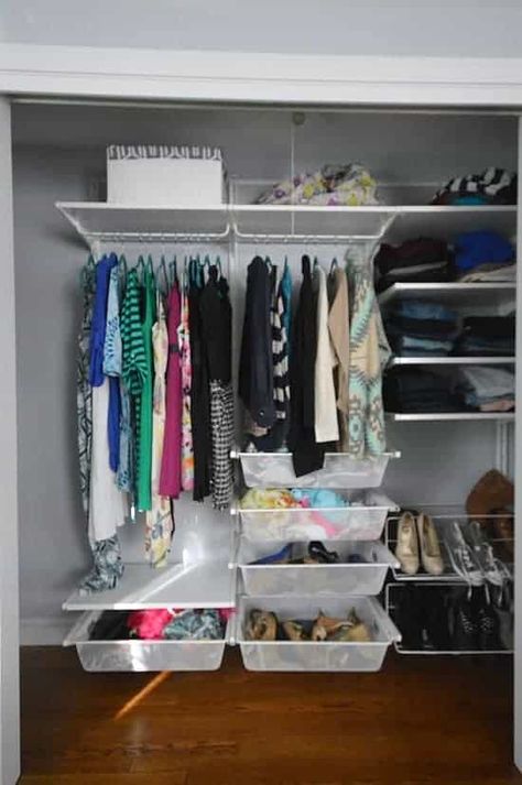 Boaxel Closet, Ikea Boaxel, Ikea Closet System, Diy Closet System, Dressing Ikea, Ikea Algot, Organized Bedroom, Closet Maid, Organize Ideas