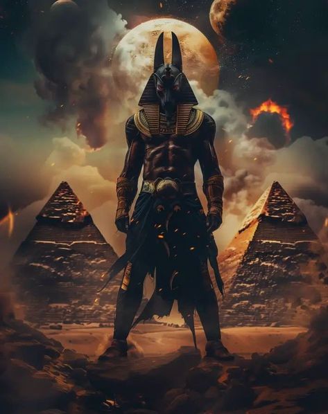 Egypt Wallpaper, Egyptian Warrior, Egypt Concept Art, Anime Egyptian, Scary Dogs, Ancient Egyptian Gods, Heaven Art, African Art Paintings, Egyptian Hieroglyphics