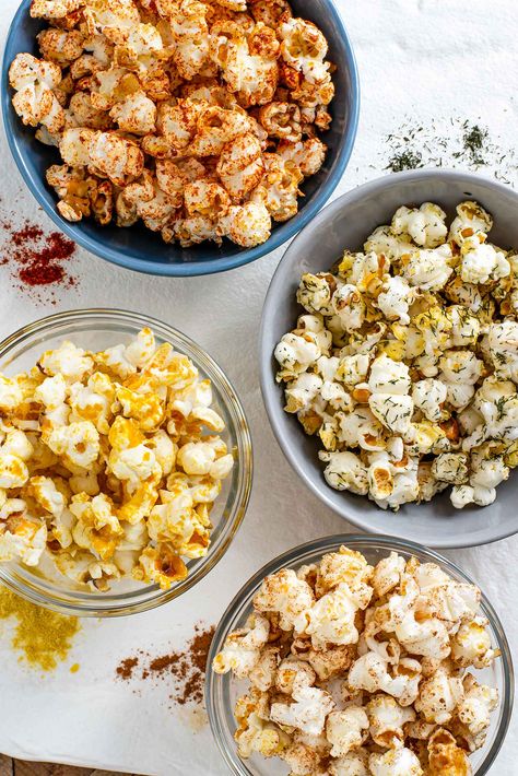 Chex Cereal Bars, Vegan Popcorn, Popcorn Seasonings, Spiced Popcorn, Food Manufacturing, Chex Cereal, Vegan Ranch, Popcorn Seasoning, Snack Healthy