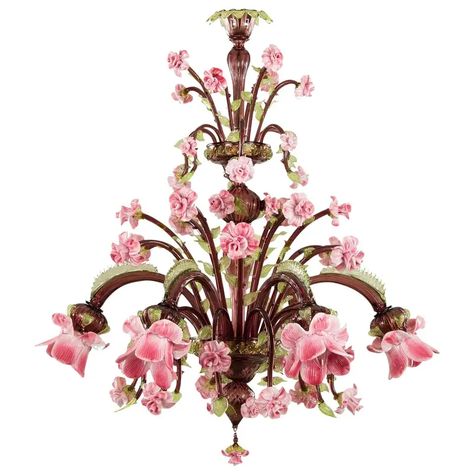 For Sale on 1stDibs - This majestic Murano glass chandelier is a tribute to the rose, displayed in a polychrome glass bouquet in pink tones that compose both the decorative Flower Chandelier, Classic Chandelier, Classic Chandeliers, Murano Chandelier, Deco Luminaire, Light Amethyst, Murano Glass Chandelier, Handmade Lighting, Pink Tone