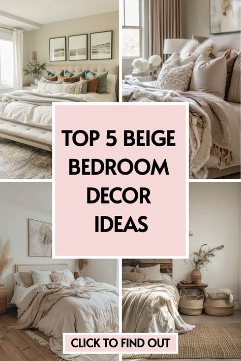 🖼️ Is your bedroom ready for a refresh? Check out our essential guide to beige bedroom walls and more! Perfect your bedroom interior with our top beige bedroom design tips. Click now to start transforming your space! Throw Pillows For Beige Bedding, Beige Linen Duvet Cover, Beige Bedframe Bedroom Ideas, Minimal Small Bedroom, Cream And Beige Bedroom, Beige Bedroom Paint, Beige Bedroom Walls, Beige And Gold Bedroom, Cream And Gold Bedroom