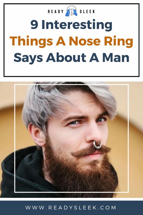 Is your man sporting a nose ring? You won't believe what it says about him! From rebellion to spirituality, discover 9 fascinating insights into the hidden meanings behind this unique fashion statement. Click to uncover the secrets! Image From Deposit Photos #nosering #style #mensstyle #casualstyle Guys With Nose Piercings, Nose Ring Men, Men's Piercings, Nose Piercing Ring, Strep Throat, Rugged Men, Shape Of You, Nose Piercing, Your Man