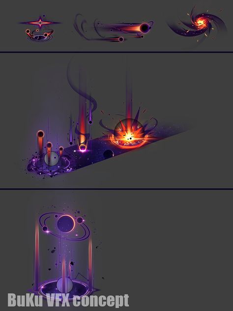 ArtStation - VFX Conecept, buku丶 Vfx Concept, Magic Drawing, Piskel Art, Arte Doodle, Elemental Magic, Super Powers Art, Fantasy Props, Magic Design, Magical Art