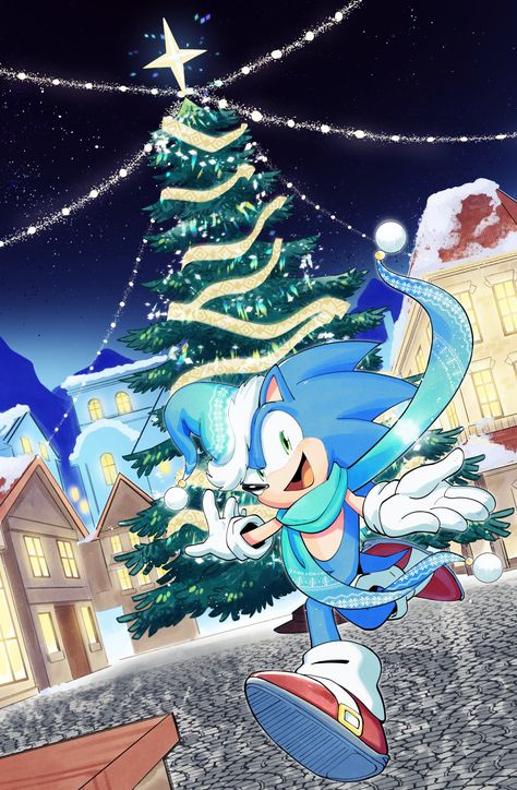 Fox Boy, Blue Hedgehog, Sonic 3, Merry Christmas To You, Sonic Fan Art, Wallpaper Iphone Christmas, Sonic Art, Christmas Drawing, Freelance Artist