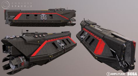 ArtStation - Endless Space 2 - United Empire - Destroyer, Jean-Olivier Ferrer Endless Space 2, Halo Ships, Aerospace Design, Space Fleet, Space Ships Concept, Space Engineers, Space Ship Concept Art, Starship Concept, Capital Ship