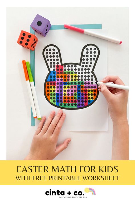 Easy Easter Math for Kids Easter Math Activities, School Holiday Activities, Easter Math, Math Activities For Kids, Learn And Play, Easy Easter Crafts, Therapeutic Activities, Math Activity, Number Recognition