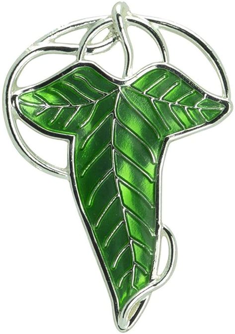 Lorien Leaf, Lotr Wedding, Lord Of The Rings Tattoo, Ring Tattoos, Band Merchandise, Party Rings, Brooch Necklace, Enamel Jewelry, The Rings