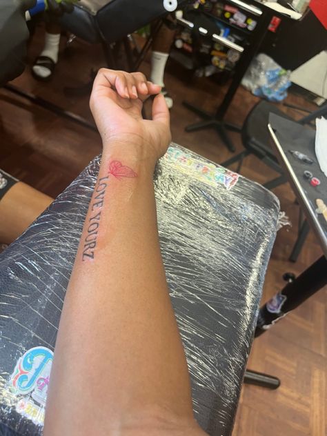 Lyric Tattoos J Cole, Love Yourz J Cole Tattoo With Butterfly, Love Yourz J Cole Tattoo Arm, Love Yourz Tattoo Women, Love Yourz J Cole Tattoo Red, Luv Yourz J Cole Tattoo, J Cole Love Yours Lyrics Tattoo, Love Your Tattoo J Cole Font, Love Yourz Tattoo On Arm