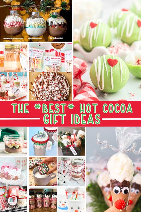 Discover 41+ of the best hot cocoa gift ideas for the holiday season! From reindeer hot chocolate cones to DIY hot chocolate in a jar, these gifts are perfect for teachers, kids, classmates, or coworkers. Affordable, creative, and easy to make, these ideas make Christmas gifting fun and delicious. Start creating your cozy hot chocolate gifts today! Hot Cocoa Mug Gift Ideas, Hot Chocolate Gifts Diy, Reindeer Cones, Cocoa Gift Ideas, Reindeer Hot Chocolate Cones, Hot Chocolate Gift Ideas, Hot Cocoa Gift Ideas, Hot Cocoa Gifts, Hot Chocolate Cones