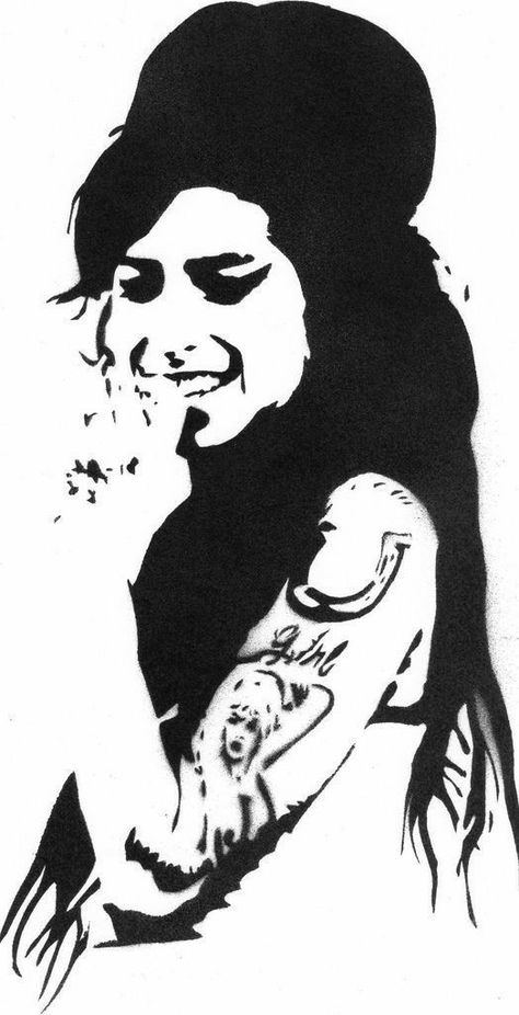 Art Niche, Silhouette Stencil, Amy Winehouse, Stencil Art, Silhouette Art, Angkor, A Black, Art Inspo, Art Reference