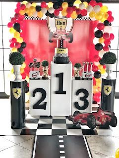 94 ideas de decoración para Cumpleaños de coches de Carreras Ferrari Theme Birthday Party Decorations, Formula 1 Party Theme, Formula 1 Party Decoration, Formula 1 Themed Birthday Party, Formula 1 Party Ideas, Ferrari Birthday Party Ideas, Formula 1 Birthday Party Ideas, Formula One Birthday Party, Formula 1 Party