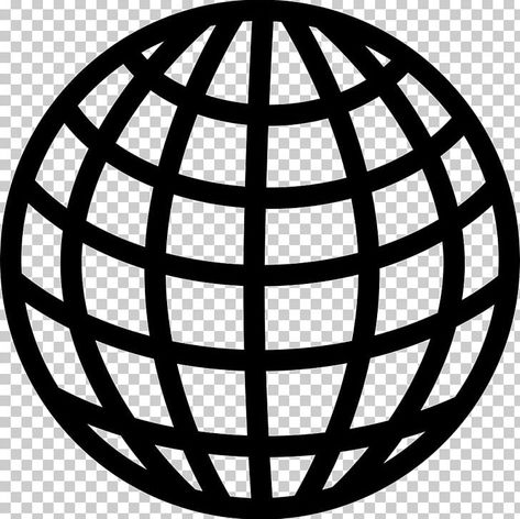 Streetwear Design Graphics Png, Globe Graphic Design, Globe Black And White, Earth Black And White, Streetwear Design Graphics, Graphic Shapes Pattern, Grid Png, App Icon Black And White, Earth Icon