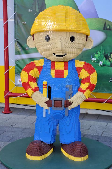 Lego sculpture of Bob the Builder. Taken at Legoland California the 28th of Dece #Sponsored , #AFFILIATE, #Sponsored, #sculpture, #Builder, #Dece, #Bob Legoland California, Lego Sculptures, Modern Graphic Art, Bob The Builder, Graphic Art, Lego, Photo Image, Royalty Free Stock Photos, Editorial