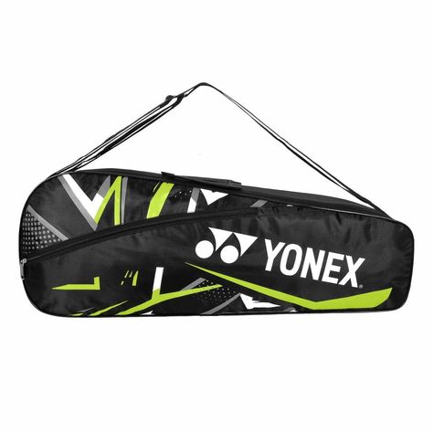 PRICES MAY VARY. Main Compartment Yonex Badminton Bag, Badminton Bag, Badminton Racket, Black Neon, Badminton, Neon, Sports, Black