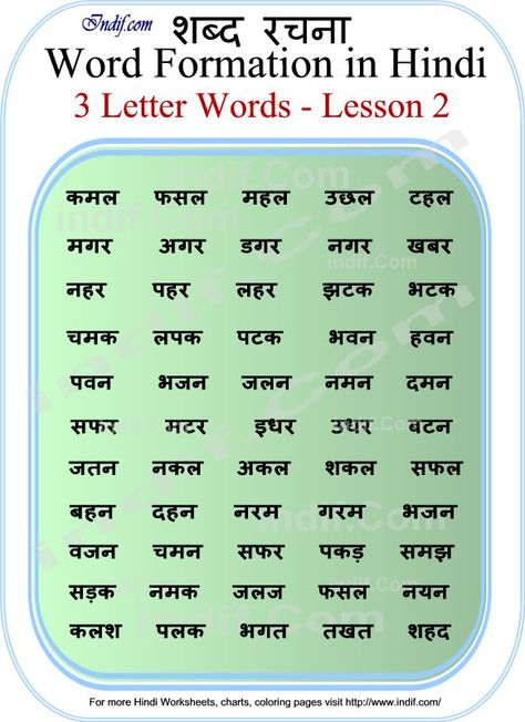 Read Hindi - 3 letter words Three Letter Words Worksheets Reading, Two Letter Words Worksheet, Three Letter Words Worksheets, 2 Letter Words, Hindi Poems For Kids, Two Letter Words, Words Worksheet, 3 Letter Words, Hindi Alphabet