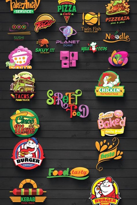 I will design restaurant, pizza, bbq, food logo, and food truck design Food Truck Logo Design Ideas, Food Truck Design Logo, Food Truck Logo, 1st Period, Taco Food Truck, Pizza Truck, Truck Logo, Food Bakery, Menu Flyer