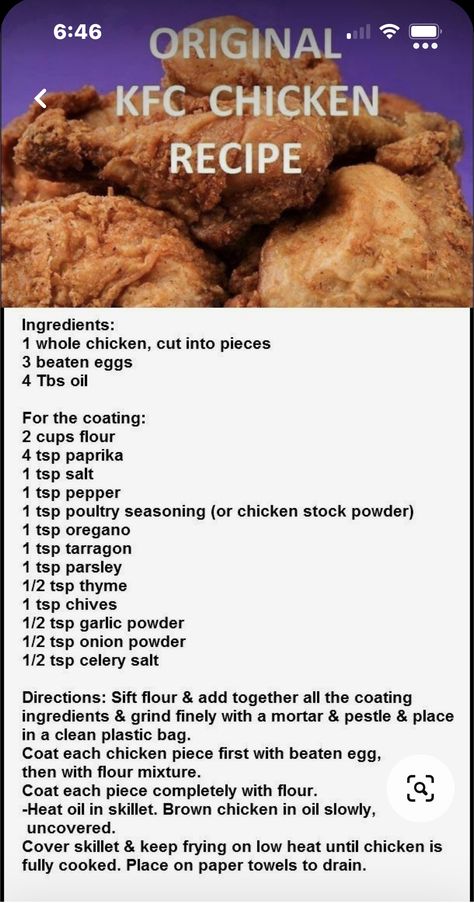 Kfc Fried Chicken Recipe, Kfc Fried Chicken, Kfc Original Recipe, Kfc Chicken Recipe, Kfc Recipe, Lean And Green, Chicken Breast Recipes Baked, Kfc Chicken, Fried Chicken Recipe