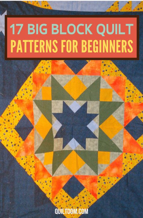 Large Block Quilt Patterns, Big Block Quilt Patterns, Block Quilt Patterns, Quilt Patterns For Beginners, Texas Quilt, Boys Quilt Patterns, Quilt Big, Block Quilts, Big Block Quilts