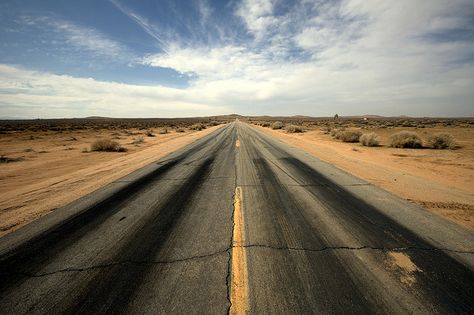 High Desert Drag Strip by aero nerd, via Flickr Drag Strip, Lookbook Inspiration, Mojave Desert, Country Roads, Road