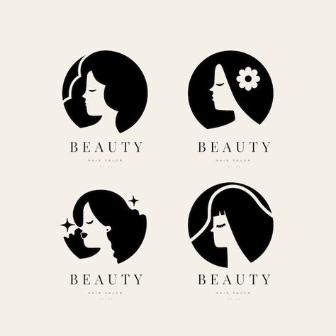 vectors, photos and PSD files | Free download Womens Ministry Logo, Hair Care Logo, Desain Ux, Logo Design Women, Make Up Cosmetics, Hair Salon Logos, Salon Logo Design, Logo Face, Hair Logo