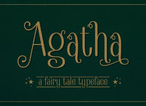 Agatha Display Font Font Guide, Ttf Fonts, Word Fonts, Gothic Fonts, Font Inspiration, Stylish Fonts, Fairy Book, Creative Fonts, Serif Typeface