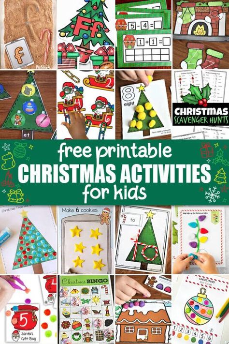 Fun Christmas Activities For Kids, Cute Christmas Crafts, Christmas Printable Activities, Christmas Science Experiments, Christmas Activities For Toddlers, Preschool Christmas Activities, Christmas Science, December Activities, Fun Christmas Activities