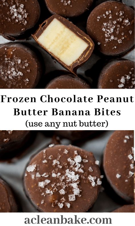 Chocolate Peanut Butter Banana Bites, Frozen Banana Recipes, Vegan Xmas, Dessert Oreo, Feeding Therapy, Healthier Desserts, Dairy Free Paleo, Vegetarian Life, Banana Bites