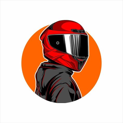 rider logo with the concept of men using helmets Rider Logo, Helmet Drawing, Biker Logo, Bike Logo, Helmet Logo, Motorbike Helmet, Emoji Photo, Youtube Logo, Bike Rider