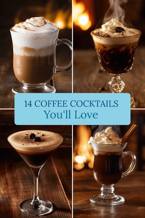 Discover a variety of coffee cocktails, from Irish Coffee to White Russian Martini and more. Indulge in rich, unique flavor combinations with our irresistible cocktail recipes. Jamaican Coffee, After Dinner Cocktails, Coffee Liqueur Recipe, Fun Party Drinks, Creamy Cocktails, Mexican Coffee, Cocktail Names, Spicy Cocktail, After Dinner Drinks