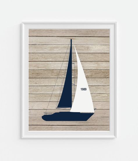 Sail Boat Art, Octopus Art Print, Sailboat Decor, Sailboat Wall Art, Sailboat Art, Wood Art Projects, Nursery Art Boy, Nautical Wall Decor, Octopus Art