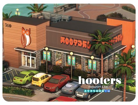 Sims 4 Restaurant, Teen Hangout, The Sims 4 Lots, Cc Furniture, Sims 4 House Building, Sims 4 House Design, Sims Building, Male Clothes, Sims 4 Teen