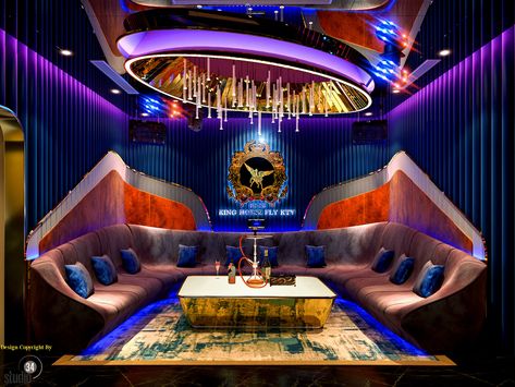 Club Design Interior, Club Interior, Karaoke Room, Pub Interior, Behance Design, Nightclub Design, Luxury Room, Bar Interior Design, Vip Room