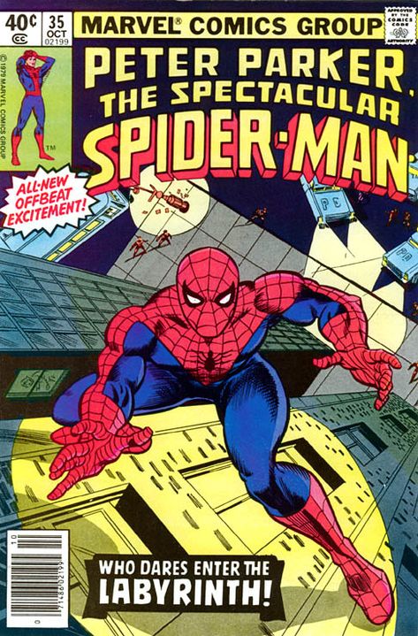 Portada de Peter Parker, The Spectacular Spider-Man 34 Amazing Spider Man Comic, Marvel Comics Vintage, Old Comic Books, Marvel Comics Covers, Comic Poster, Spectacular Spider Man, The Amazing Spider Man, Old Comics, Vintage Comic Books