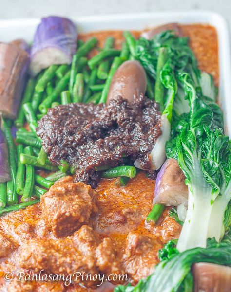 Beef Kare-Kare Beef Kare Kare, Kare Kare Recipe, Bagoong Alamang, Phillipino Food, Peanut Stew, Kare Kare, Potted Beef, Beef Chuck Roast, Filipino Dishes