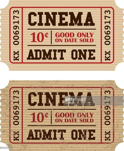 Movie Night Tickets, Movie Ticket, Yearbook Themes, Cinema Ticket, Cinema Experience, Ticket Stub, Ticket Design, Ticket Stubs, Movie Tickets