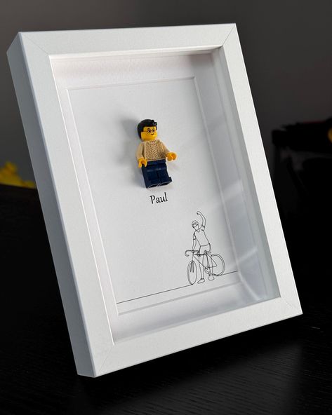 Personalized Mini Figure Gift Frame, Unique Anniversary Gift for Girlfriend, Missing You Gift for Him, Custom Relationship Gift for Her от ArtBrickFr на Etsy Anniversary Gift For Girlfriend, Miss You Gifts, Unique Anniversary Gifts, Relationship Gifts, Framed Gifts, Gift For Girlfriend, Mini Figures, Gift For Him, Miss You