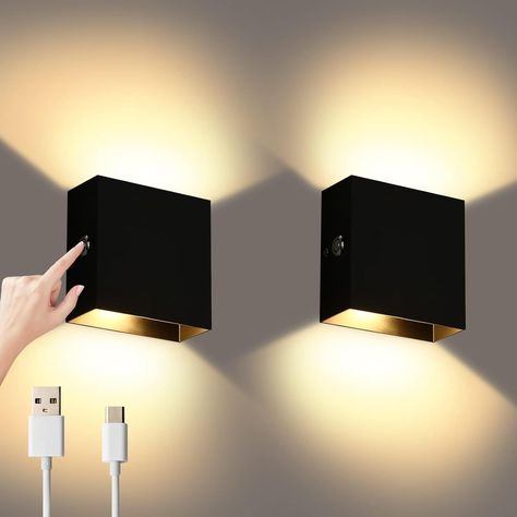 Down Lights, Up Down Wall Light, Bulbs Indoor, Living Room Balcony, Room Balcony, Battery Lights, Light Touch, Smart Lighting, Touch Control